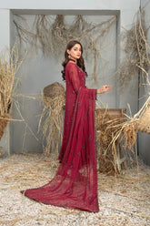 D-9985 | 3PC Semi-Stitched Arushi Collection By Tawakkal Fabrics